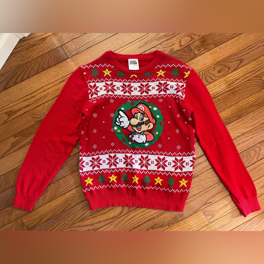 Unisex Mario Nintendo Christmas Sweater